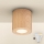 Brilagi - LED RGBW dimbare badkamerarmatuur MIA 1xGU10/4,8W/230V 3000K 84x80 mm eikenlook IP44 + afstandsbediening