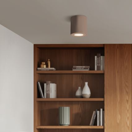 Brilagi - LED RGBW dimbare badkamerlamp MIA 1xGU10/4,8W/230V 3000K 84x80 mm beige IP54 + afstandsbediening