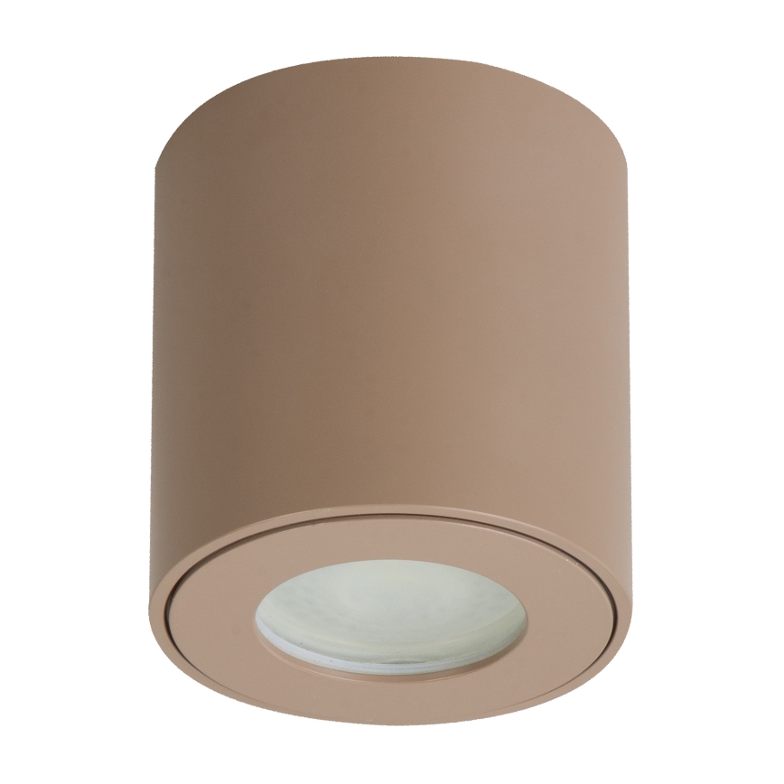 Brilagi - LED RGBW dimbare badkamerlamp MIA 1xGU10/4,8W/230V 3000K 84x80 mm beige IP54 + afstandsbediening