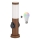 Brilagi - LED RGBW dimbare buitenlamp met 2 fittingen, 1xE27/9W/230V, 2700-6500K, IP44, 40 cm, bruin