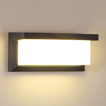 Brilagi - LED RGBW dimbare buitenwandlamp BRICKY 1xE27/15W/230V 2700-6500K antraciet IP54