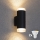 Brilagi - LED RGBW dimbare buitenwandlamp MATERA 2xGU10/4,8W/230V 3000K IP54 zwart + afstandsbediening
