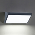 Brilagi - LED RGBW dimbare buitenwandlamp TRIANGLE 1xE27/15W/230V 2700-6500K IP65 antraciet