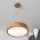 Brilagi - LED RGBW dimbare hanglamp aan kabel CARVALHO 2xE27/9W/230V 2700-6500K Wi-Fi eik Ø 37 cm