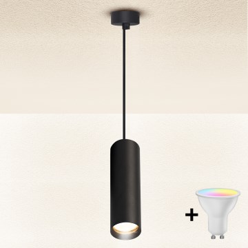 Brilagi - LED RGBW dimbare hanglamp aan kabel SELE 1xGU10/6W/230V 3000K zwart