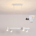 Brilagi - LED RGBW dimbare hanglamp aan kabel SELE 4xGU10/6,5W/230V 2700-6500K wit