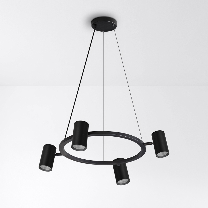 Brilagi - dimbare LED RGBW hanglamp aan snoer SELE 4xGU10/6,5W/230V 2700-6500K zwart