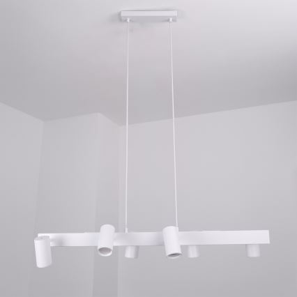 Brilagi - LED RGBW dimbare pendellamp aan kabel SELE 6xGU10/6,5W/230V 2700-6500K wit + afstandsbediening