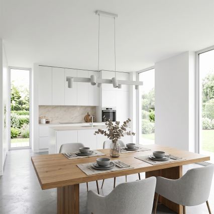 Brilagi - LED RGBW dimbare pendellamp aan kabel SELE 6xGU10/6,5W/230V 2700-6500K wit + afstandsbediening