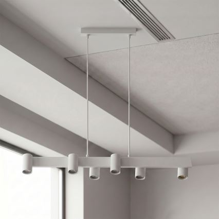 Brilagi - LED RGBW dimbare pendellamp aan kabel SELE 6xGU10/6,5W/230V 2700-6500K wit + afstandsbediening
