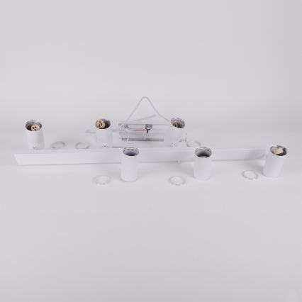 Brilagi - LED RGBW dimbare pendellamp aan kabel SELE 6xGU10/6,5W/230V 2700-6500K wit + afstandsbediening