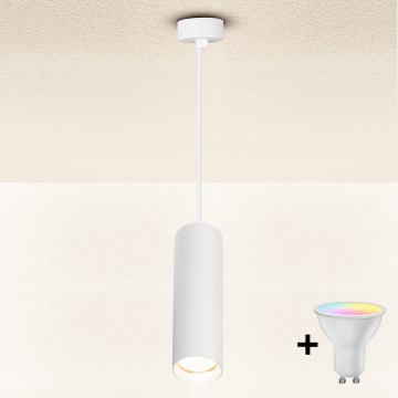 Brilagi - LED RGBW dimbare hanglamp met kabel SELE 1xGU10/6W/230V 3000K wit + afstandsbediening