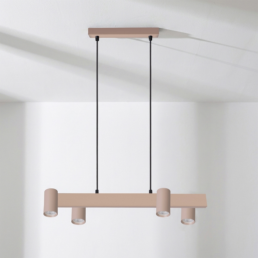 BRILAGI - LED RGBW dimbare hanglamp met kabel SELE 4xGU10/6,5W/230V 2700-6500K beige