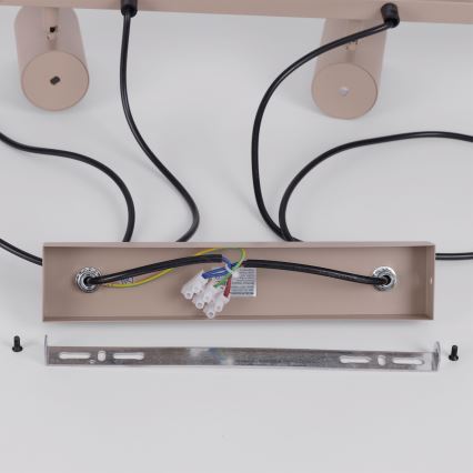 Brilagi - LED RGBW-dimbare kroonluchter aan kabel SELE 6xGU10/6,5W/230V 2700-6500K beige + afstandsbediening