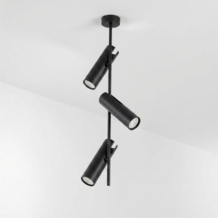 Brilagi - LED RGBW dimbare plafondlamp met stang BRANCH 3xGU10/6,5W/230V 2700-6500K zwart