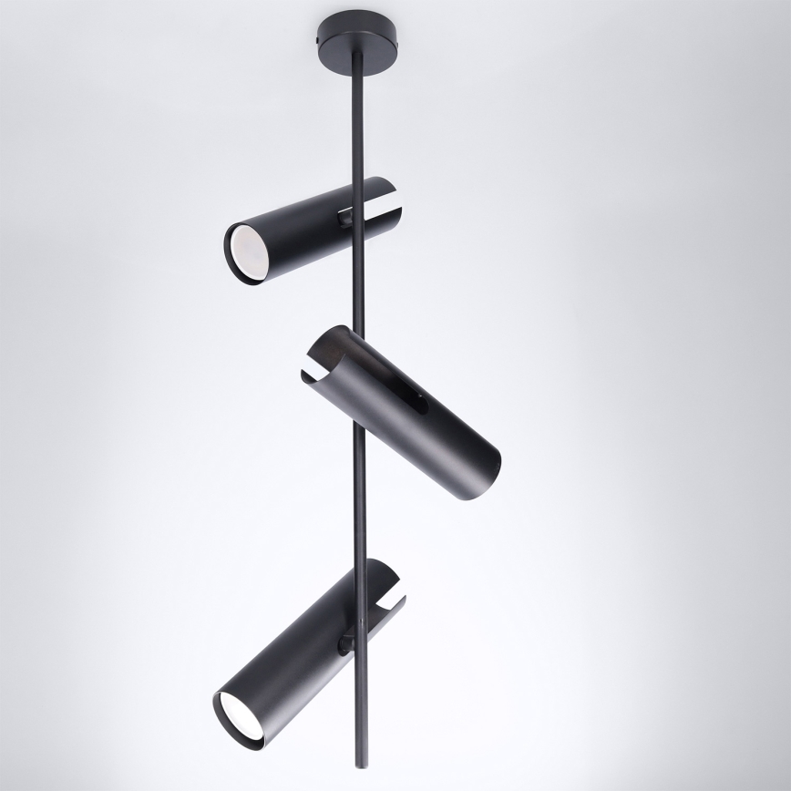 Brilagi - LED RGBW dimbare plafondlamp met stang BRANCH 3xGU10/6,5W/230V 2700-6500K zwart