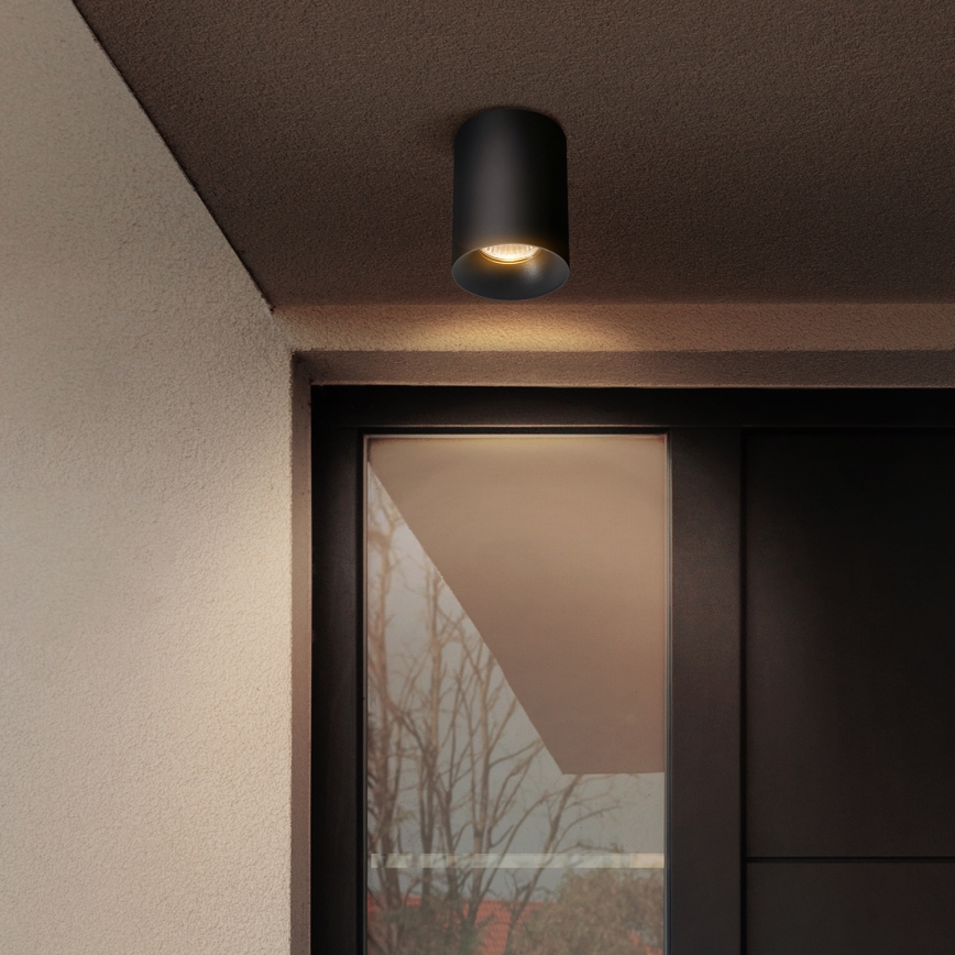 Brilagi - LED RGBW dimbare spot TRINE 1xGU10/4,8W/230V 3000K zwart + afstandsbediening