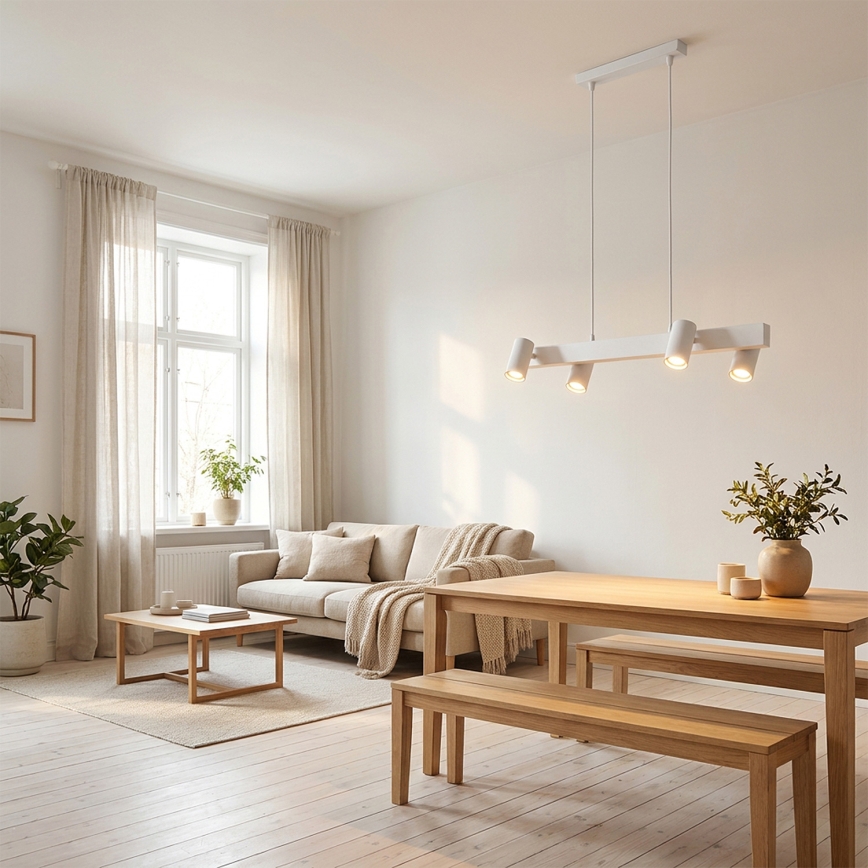 BRILAGI - LED RGBW dimbare hanglamp aan kabel SELE 4xGU10/6,5W/230V 2700-6500K wit