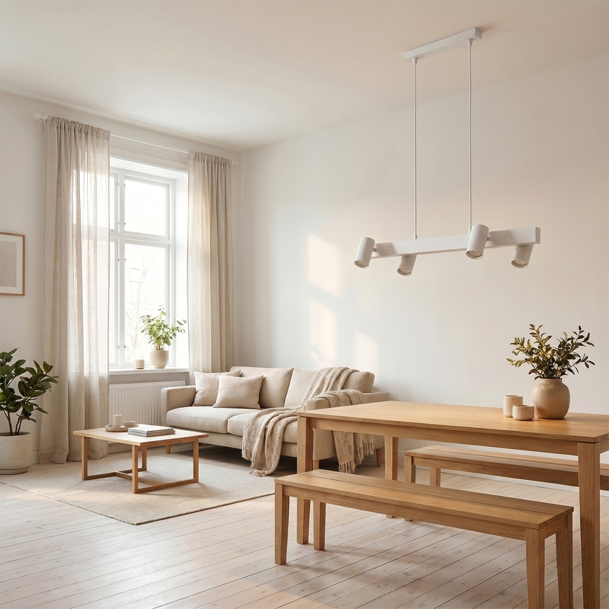 BRILAGI - LED RGBW dimbare hanglamp aan kabel SELE 4xGU10/6,5W/230V 2700-6500K wit