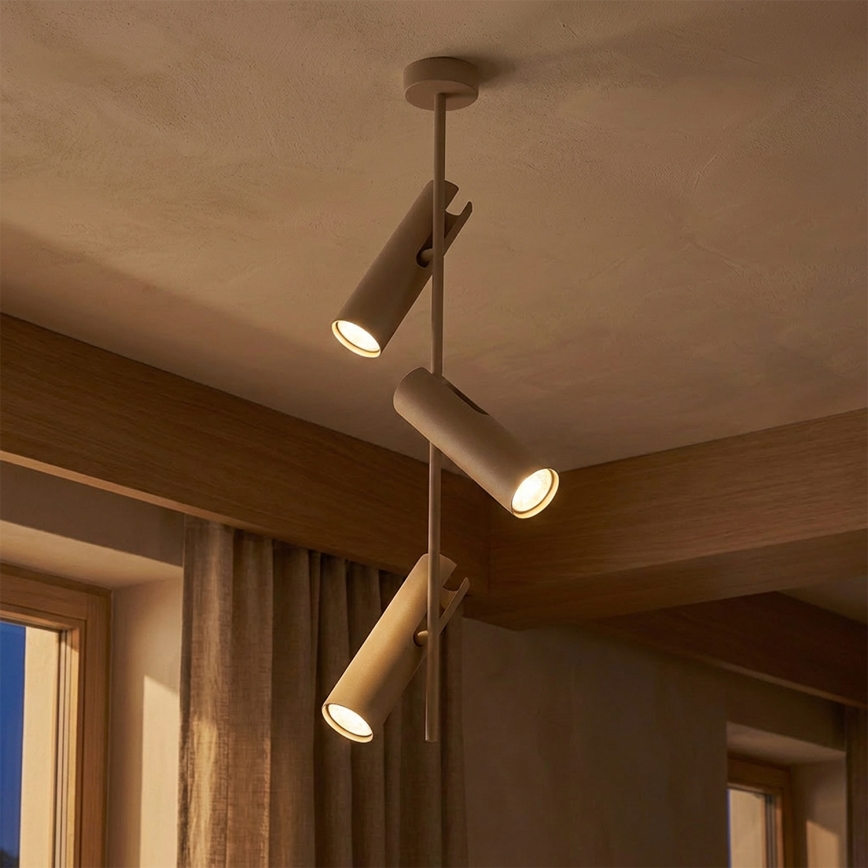 Brilagi - LED RGBW Dimbare hanglamp met stang BRANCH 3xGU10/6,5W/230V 2700-6500K beige