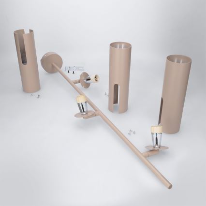 Brilagi - LED RGBW Dimbare hanglamp met stang BRANCH 3xGU10/6,5W/230V 2700-6500K beige
