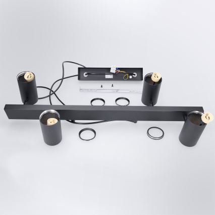 Brilagi - LED RGBW dimbare hanglamp aan kabel SELE 4xGU10/6,5W/230V 2700-6500K zwart