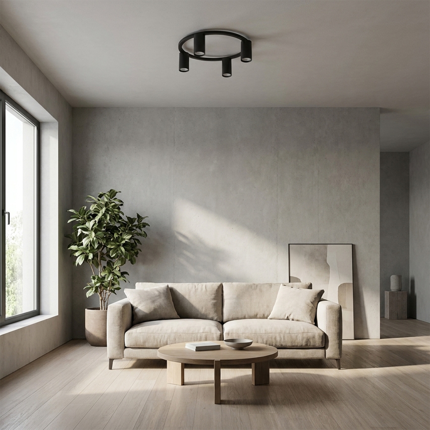 BRILAGI - LED RGBW dimbare plafondlamp SELE 4xGU10/6,5W/230V 2700-6500K zwart
