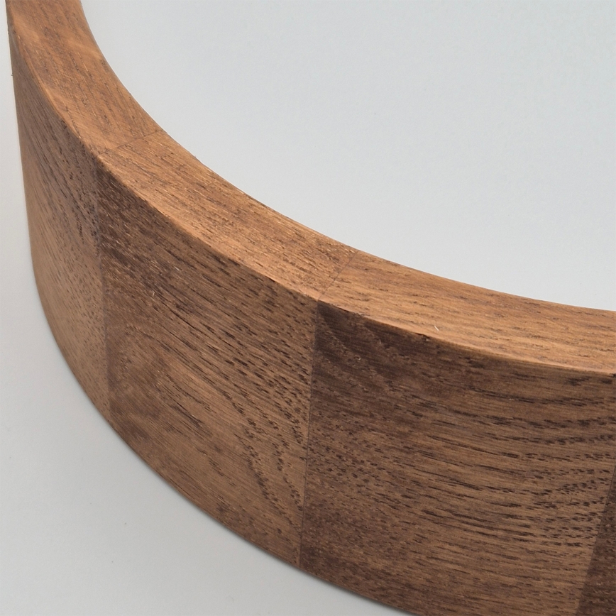 Brilagi - LED RGBW dimbaar plafondlamp CARVALHO 1xE27/15W/230V 2700–6500K Wi‑Fi eiken Ø 27,5 cm