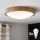 Brilagi - LED RGBW dimbare plafondlamp CARVALHO SLIM 2xE27/9W/230V 2700-6500K Wi-Fi eiken Ø 37 cm
