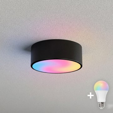 BRILAGI - LED RGBW dimbare plafondlamp CLARE 1xE27/12W/230V 2700-6500K Ø 20 cm zwart