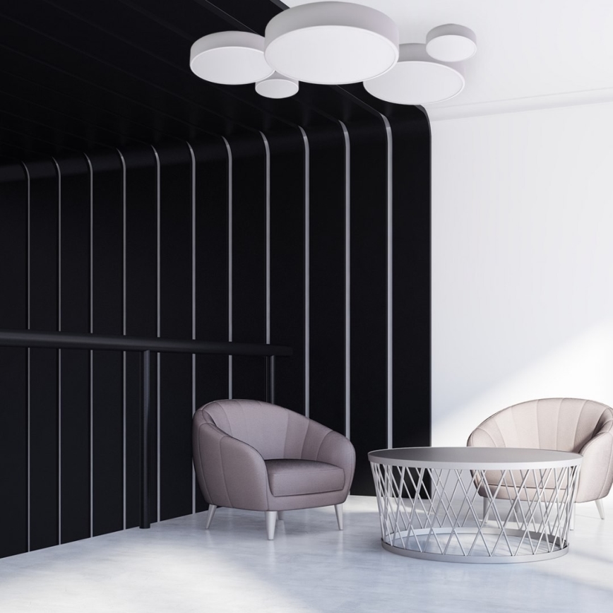 Brilagi - LED RGBW dimbare plafondlamp CLARE 1xE27/9W/230V 2700-6500K Ø 20 cm Wi-Fi wit