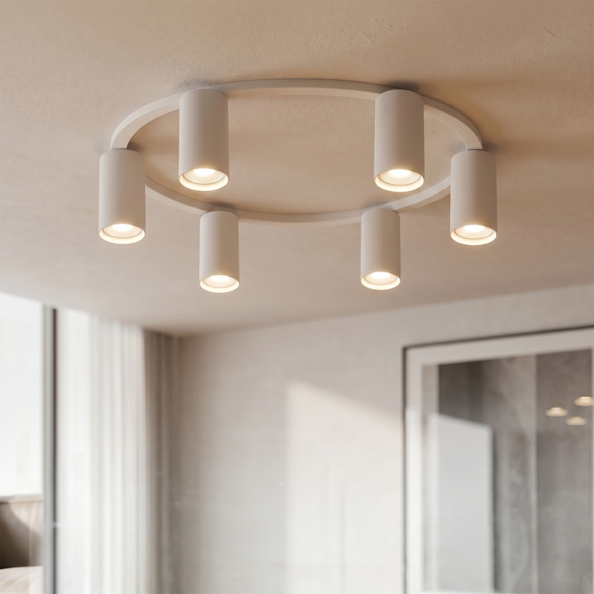 Brilagi - LED RGBW dimbare plafondlamp SELE 6xGU10/6,5W/230V 2700-6500K wit + afstandsbediening