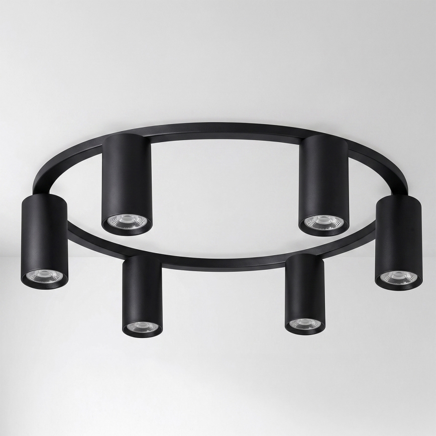 Brilagi - LED RGBW dimbare plafondlamp SELE 6xGU10/6,5W/230V 2700-6500K zwart + afstandsbediening