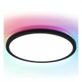 Brilagi - LED RGBW dimbare plafondlamp VIBE, 24 W/230 V, 3000–6500 K, Ø 29 cm, zwart + afstandsbediening