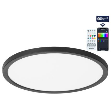 Brilagi - dimbare RGBW-LED plafondlamp VIBE LED/36W/230V 3000-6500K Ø 40 cm zwart + afstandsbediening