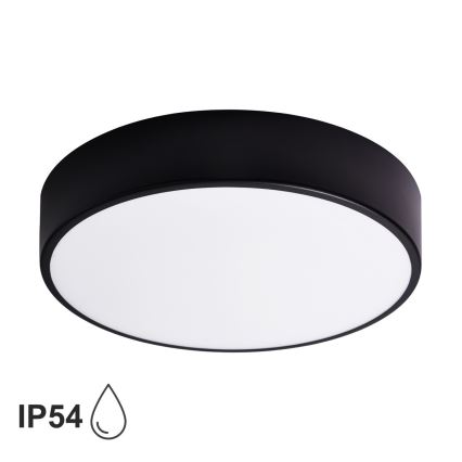 Brilagi - LED RGBW dimbare badkamer plafondlamp CLARE 3xE27/9W/230V 2700-6500K pr. 40 cm IP54 Wi-Fi zwart