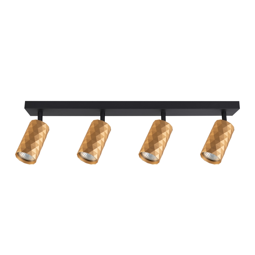 Brilagi - LED RGBW dimbare spotlamp SELE DIAMANT 4xGU10/4,8W/230V 3000K goudkleurig + afstandsbediening
