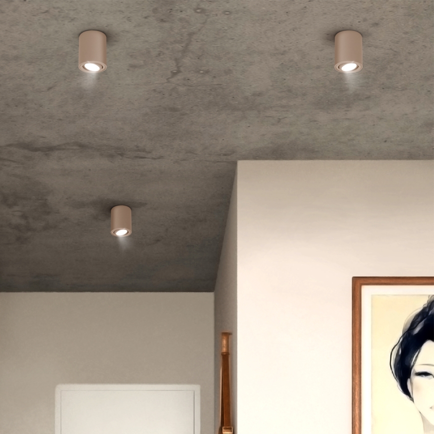 Brilagi - Dimbare LED RGBW-spot MIA 1xGU10/30W/230V 2700-6500K Wi-Fi 100x80 mm beige