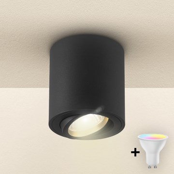Brilagi - LED RGBW dimbare spot MIA 1xGU10/30W/230V 3000K Wi-Fi 84x80 mm zwart