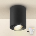 Brilagi - LED RGBW dimbare spot MIA 1xGU10/4,8W/230V 3000K 100x80 mm zwart + afstandsbediening