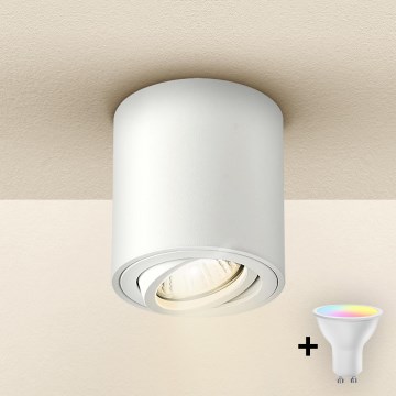 Brilagi - LED RGBW dimbare spot MIA 1xGU10/4,8W/230V 3000K 84x80 mm wit + afstandsbediening