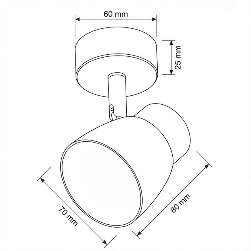 Brilagi - LED RGBW dimbare spot NUGGET 1xGU10/4,8W/230V zwart/goud
