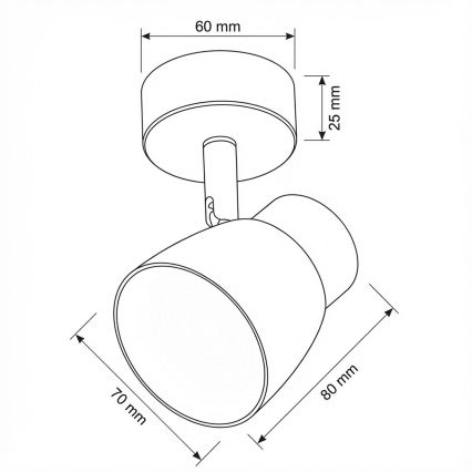 Brilagi - LED RGBW dimbare spot NUGGET 1xGU10/6W/230V zwart/goud
