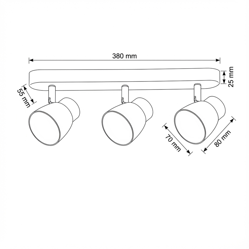Brilagi - LED RGBW dimbare spot NUGGET 3xGU10/4,8W/230V zwart/goud