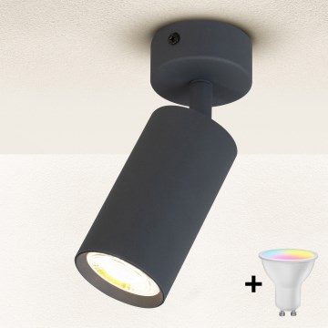 Brilagi - LED RGBW dimbare spot SELE 1xGU10/6W/230V 3000K antraciet + afstandsbediening