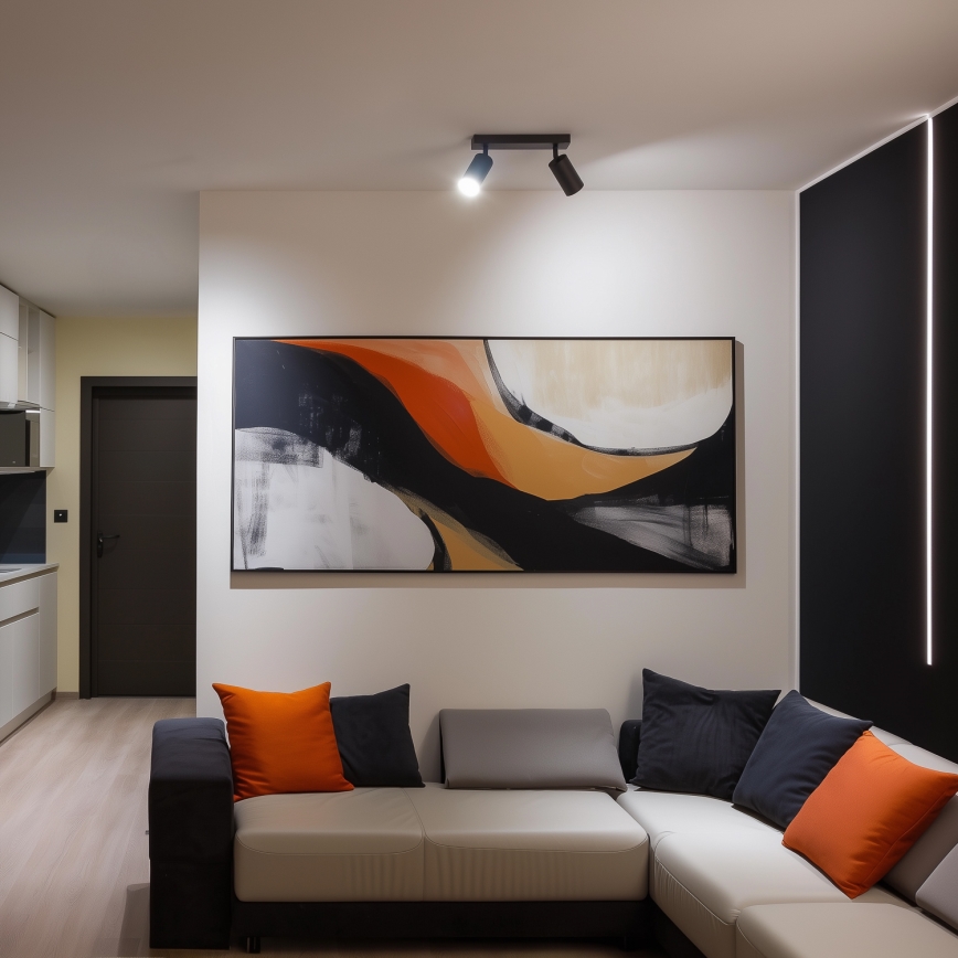 Brilagi - LED RGBW dimbare spot SELE 2xGU10/4,8W/230V 3000K antraciet + afstandsbediening