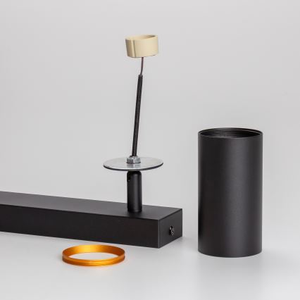 Brilagi - SELE LED RGBW dimbare spot 2xGU10/4,8W/230V 3000K zwart/goud + afstandsbediening