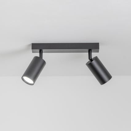 Brilagi - LED RGBW dimbare spot SELE 2xGU10/4,8W/230V 3000K zwart + afstandsbediening