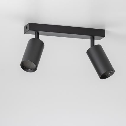 Brilagi - LED RGBW dimbare spot SELE 2xGU10/4,8W/230V 3000K zwart + afstandsbediening