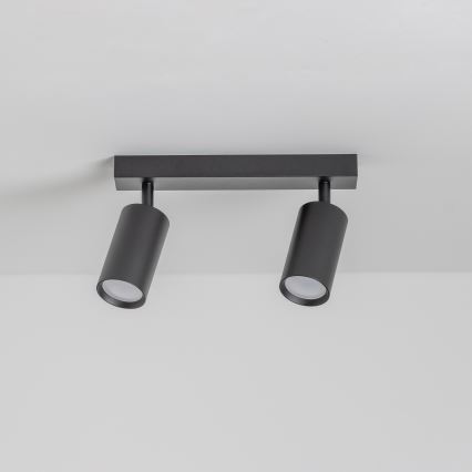 Brilagi - LED RGBW dimbare spot SELE 2xGU10/4,8W/230V 3000K zwart + afstandsbediening